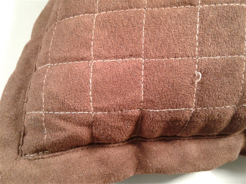 Set of 3 Brown Throw Pillows