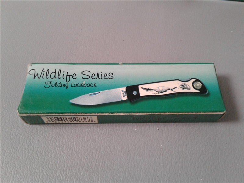 New-9 Wildlife Series Folding Lockback Pocket Knives
