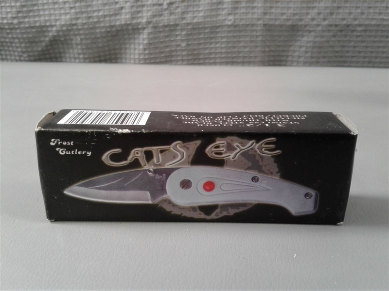 New-7 Frost Cutlery Cats Eye Pocket Knives