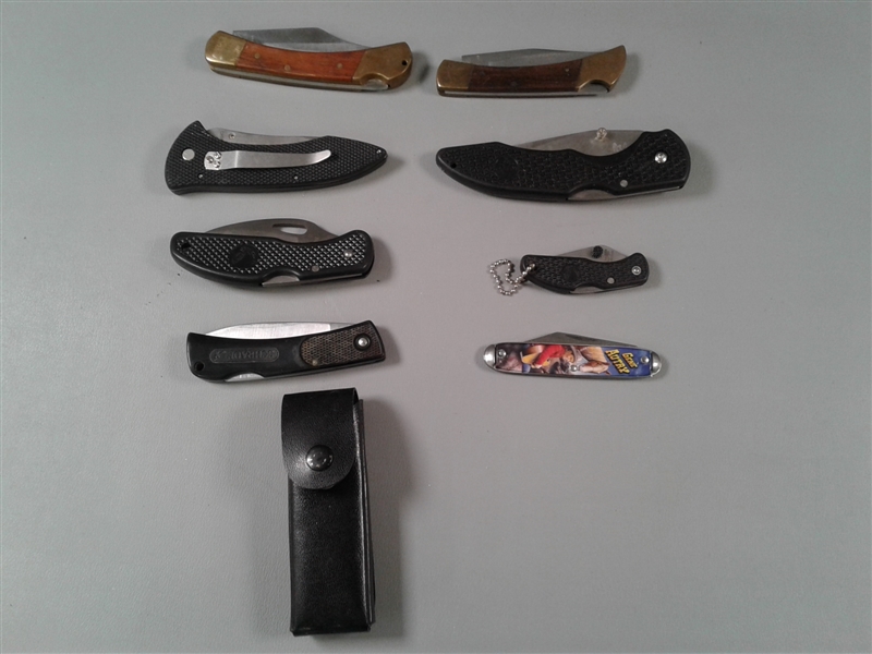 Pocket Knife Collection- Gene Autry, Schrade, Frost Cutlery, Edge Mark Explorer, etc