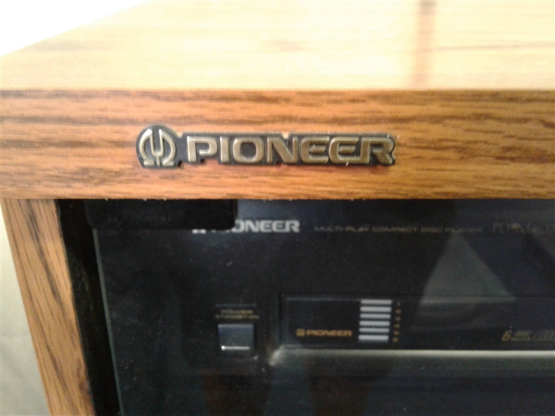 Pioneer Stereo Double Cassette Deck Receiver And Multi-Play Compact Disc Player 