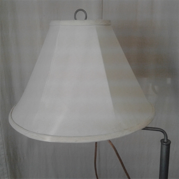 Side Table with Attached Lamp