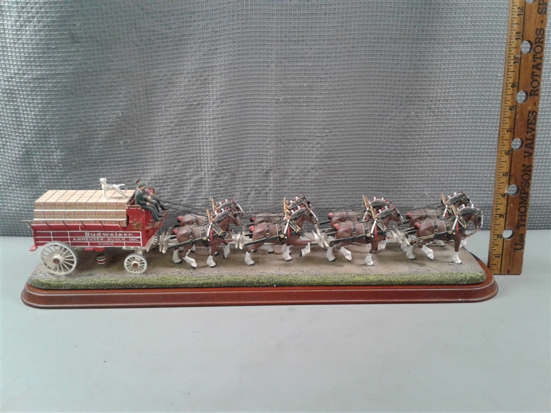 The Danbury Mint Vintage Budweiser Clydesdales