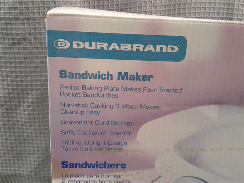 New- Durabrand Sandwich Maker