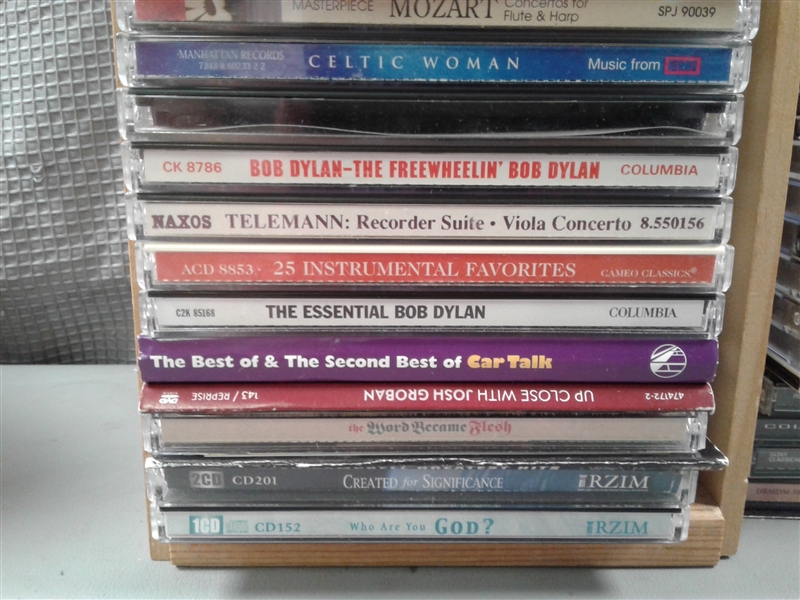 50+ CDs- Bob Dylan, Religious, Brad Paisley, Celtic, Johnny Cash ETC