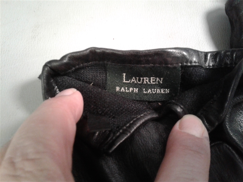 Faux Leather Bin, Hair Dryer, Ralph Lauren Leather Gloves