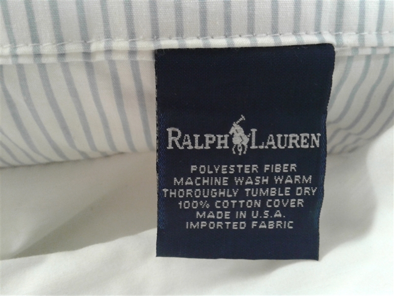 Pair Of King Size Ralph Lauren Pillows and Pillow Cases