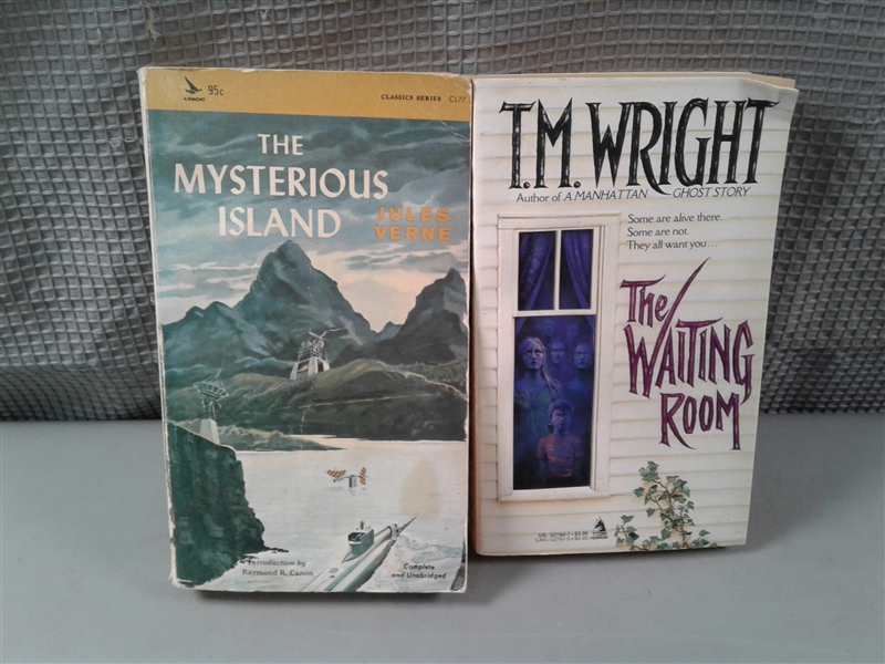 Books: Winged Pharaoh, The Waiting Room, Mysterious Island, Etc
