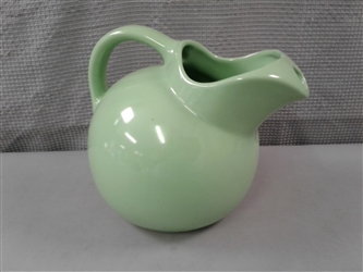 Vintage USA 190 Ceramic Water Pitcher- Green