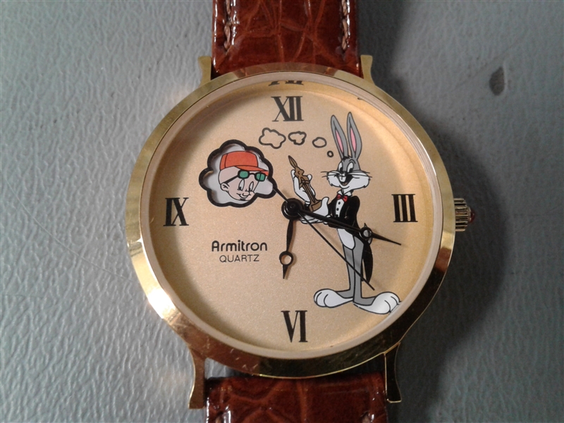 NEW- Vintage Looney Tunes Bugs Bunny & Gang Water Resistant Watch