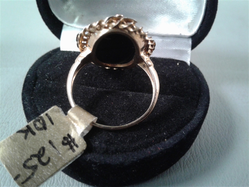 Onyx Ring in 10KT Gold