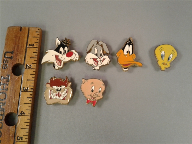Vintage 1993 Enameled Looney Tunes Button Covers