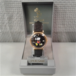 Pulsar Mickey Mouse Watch with Leather Band