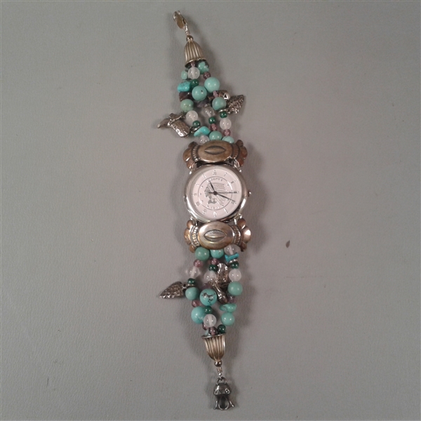 Southwest Traditions Liberty 1911 Sterling Silver & Turquoise Watch