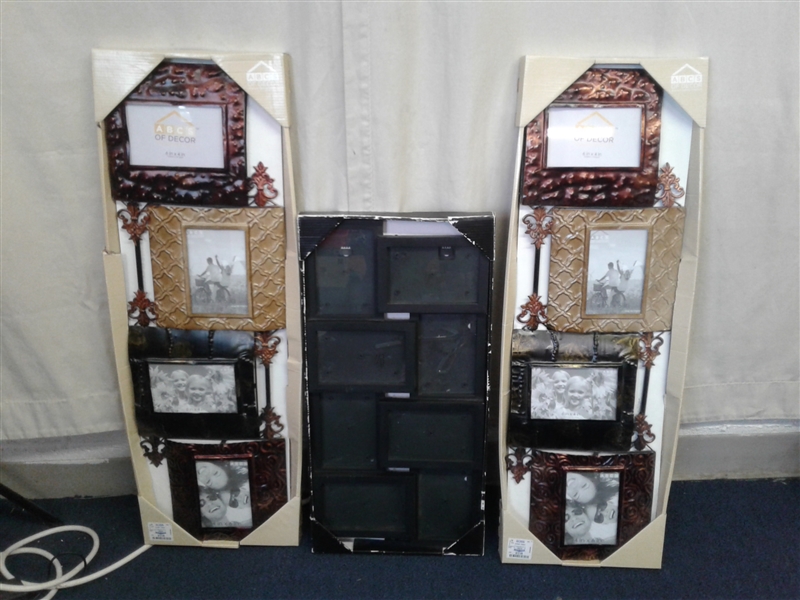 3 New Wall Mount Picture Frames