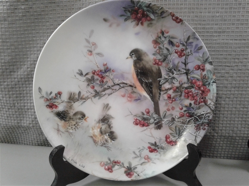 Set of 4 1990 Lena Liu Numbered Collector Plates W.L. George Fine China
