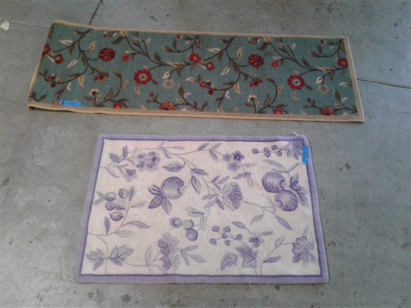 Small Rug and Runner Rug in Florals