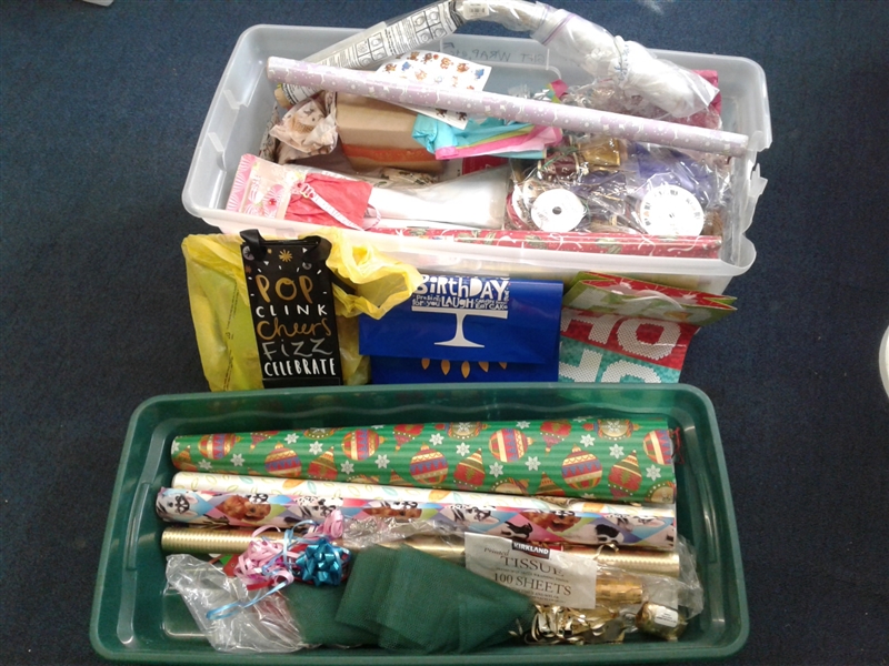 Large Lot of Gift Wrap