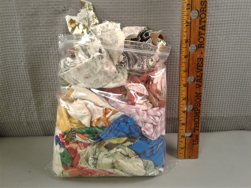 Large Tub of Fabric Remnants