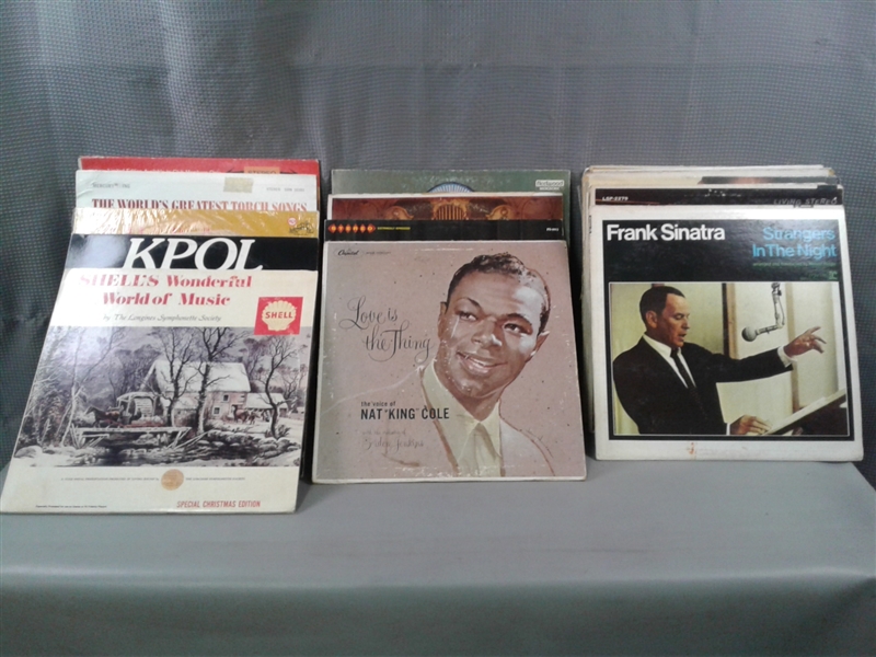 Vintage Vinyl Records-Frank Sinatra, Lester Lann, Date Nite At Disneyland etc.