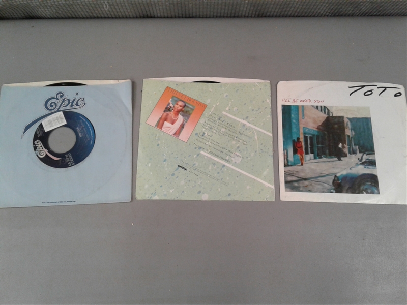 Vintage 45 Vinyl Records-Bryan Adams, Mr. Mister, Corey Hart etc