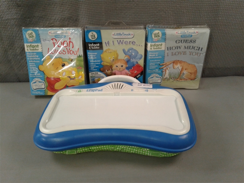 Leap Frog Baby Little Touch LeapPad Learning System with 3 Books
