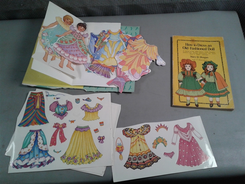 Paper Dolls And Vintage Smithsonian Coloring Book 