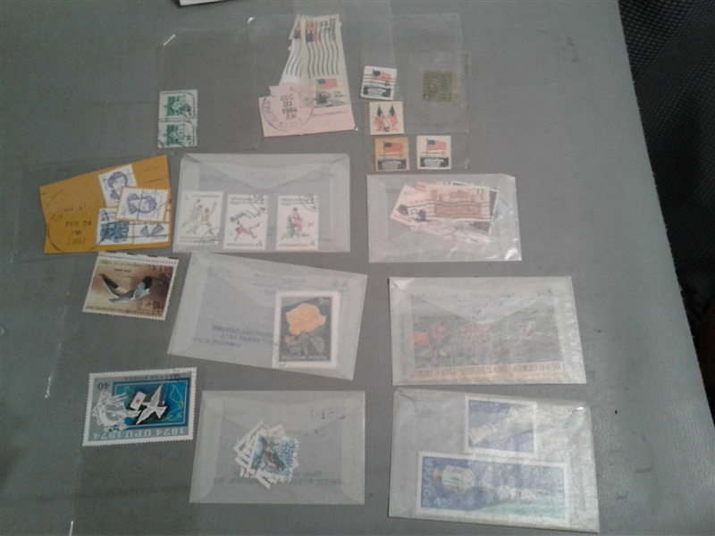 Vintage Postage Stamp Collection- New and Postmarked