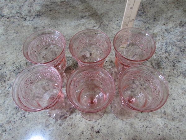 VINTAGE/ANTIQUE PINK GLASSWARE