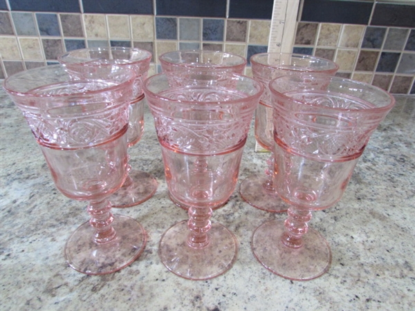 VINTAGE/ANTIQUE PINK GLASSWARE