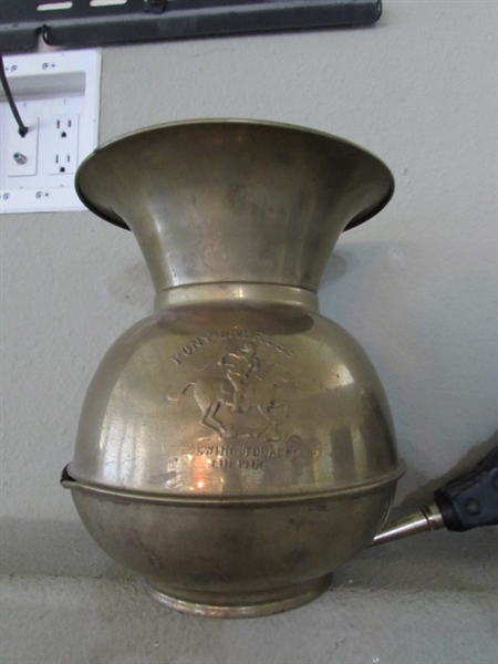 BRASS SPITTOON & BELLOWS