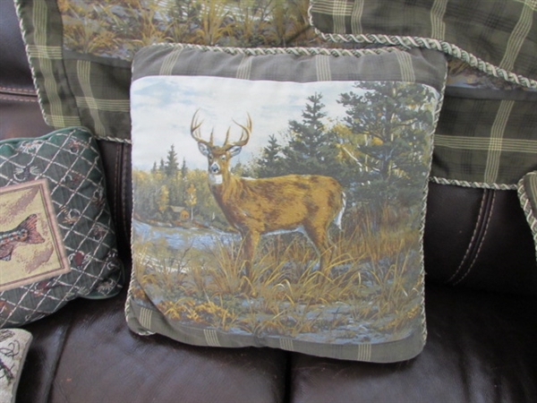 FISHING/HUNTING ACCENT PILLOWS & SHAMS