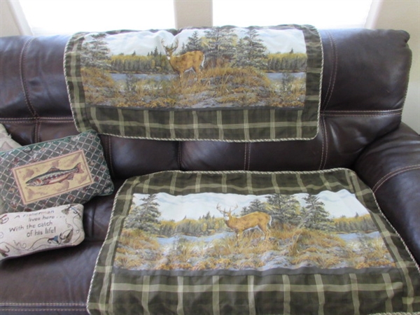 FISHING/HUNTING ACCENT PILLOWS & SHAMS