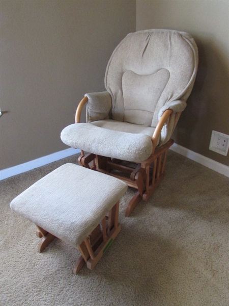 GLIDER ROCKER WITH FOOTSTOOL