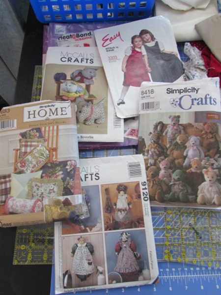 QUILTING FABRIC, CUTTING MATS AND SEWING SUPPLIES