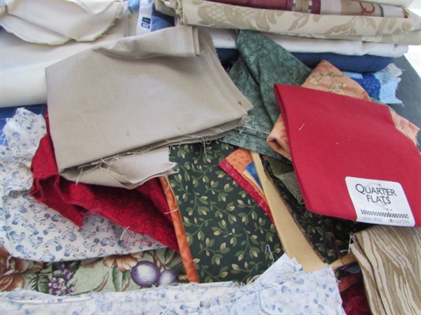 QUILTING FABRIC, CUTTING MATS AND SEWING SUPPLIES