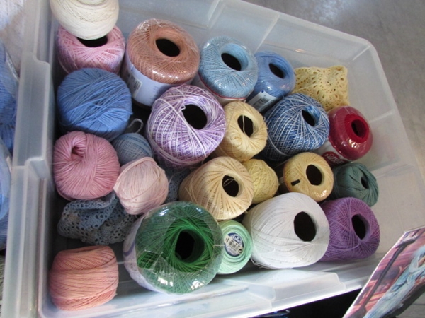 CROCHET THREAD, HOOKS, PATTERNS, KNITTING NEEDLES & MORE