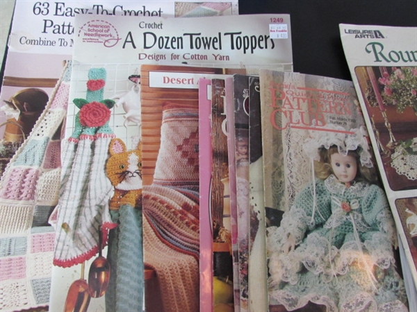 CROCHET THREAD, HOOKS, PATTERNS, KNITTING NEEDLES & MORE