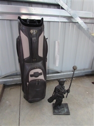 BURTON GOLF BAG & METAL "GOLF" DOOR STOP