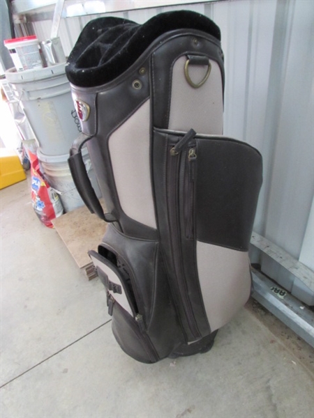 BURTON GOLF BAG & METAL GOLF DOOR STOP