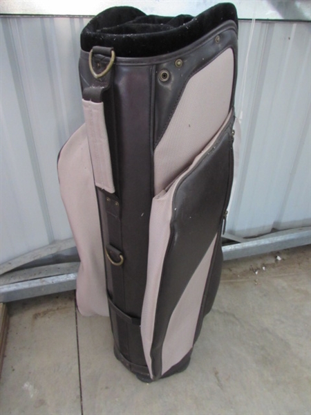 BURTON GOLF BAG & METAL GOLF DOOR STOP