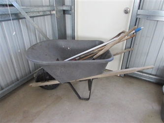 WHEELBARROW & YARD TOOLS