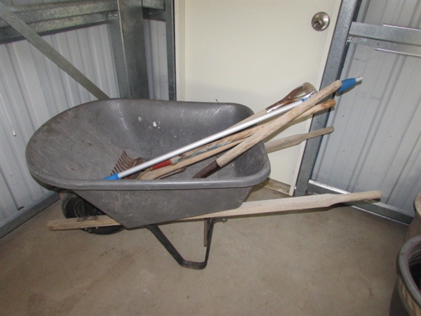 WHEELBARROW & YARD TOOLS