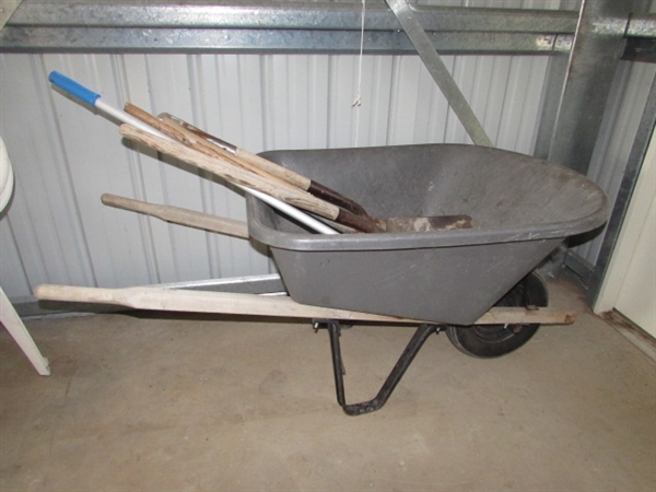 WHEELBARROW & YARD TOOLS