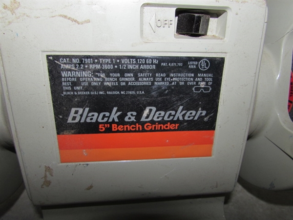 BLACK & DECKER BENCH GRINDER