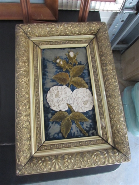 ASSORTED FRAMES AND ANTIQUE ART