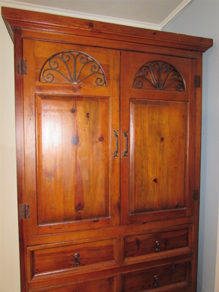 BEAUTIFUL SOLID WOOD ARMOIRE