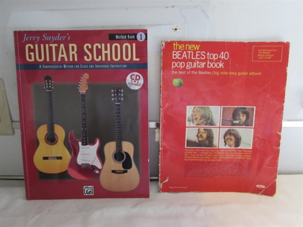 REPLACEMENT GUITAR STRINGS, BOOKS & COUNTRY SIGN