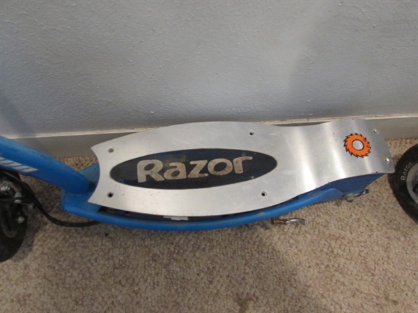 2 RAZOR SCOOTERS FOR PARTS OR REPAIR