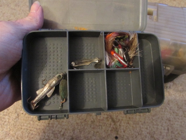 TACKLE BOX AND ORGANIZERS & CONTENTS